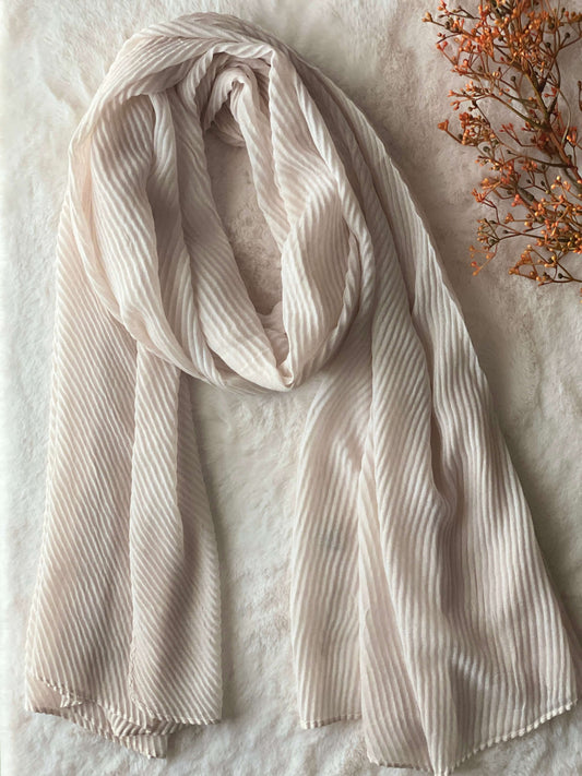 Nude - Soft Crinkle Crimp Hijab